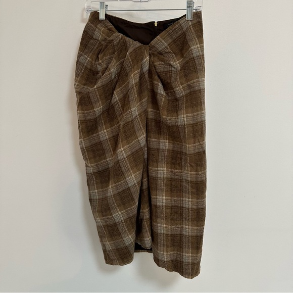 Marc Jacobs Plaid Print Knee-Length Wool Skirt (size 6) - Picture 1 of 10